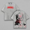 Conquest Invincible Anime Oversized Tee – Double Printed Vintage Washed Heavyweight T-Shirt