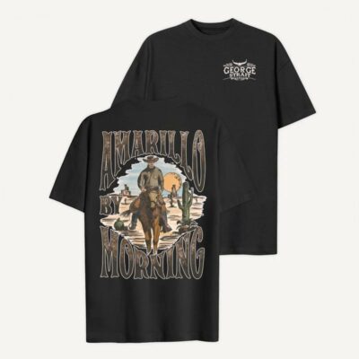 Western Music T-Shirt – George Strait Amarillo By Morning Fan Tee