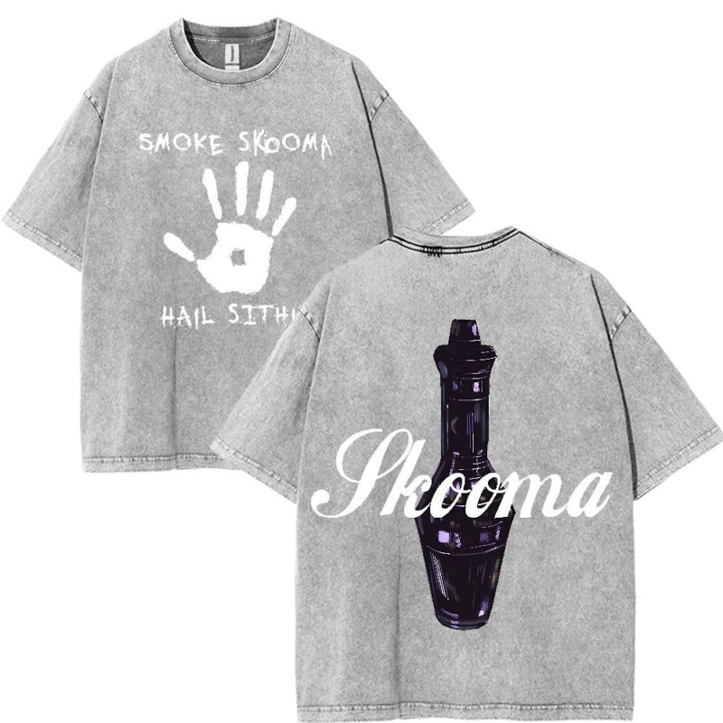 Skooma Oblivion Tee – Retro Acid Washed Gamer Shirt for Elder Scrolls Fans
