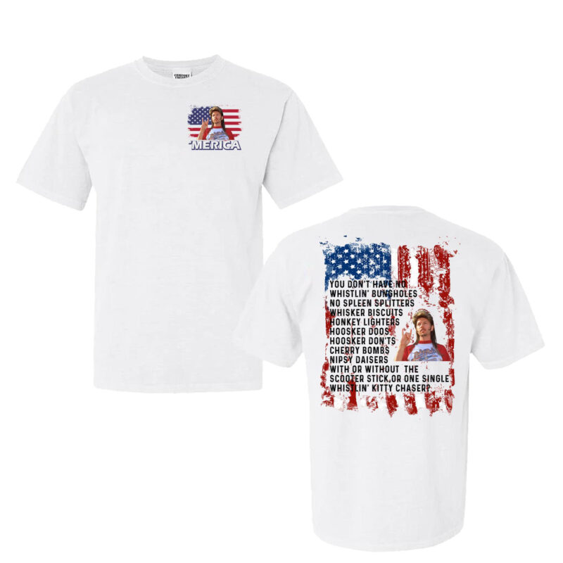 Joe Dirt 4th of July Tee – Funny Patriotic Graphic Shirt for Men & Women | ‘Merica Movie Fan Apparel