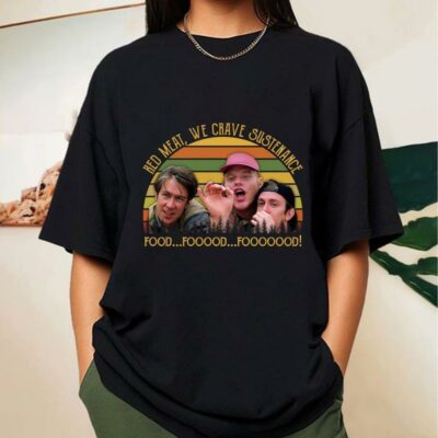 “We Crave Sustenance” Twister Movie T-Shirt – Funny Vintage Graphic Tee | Unisex Cotton Crewneck